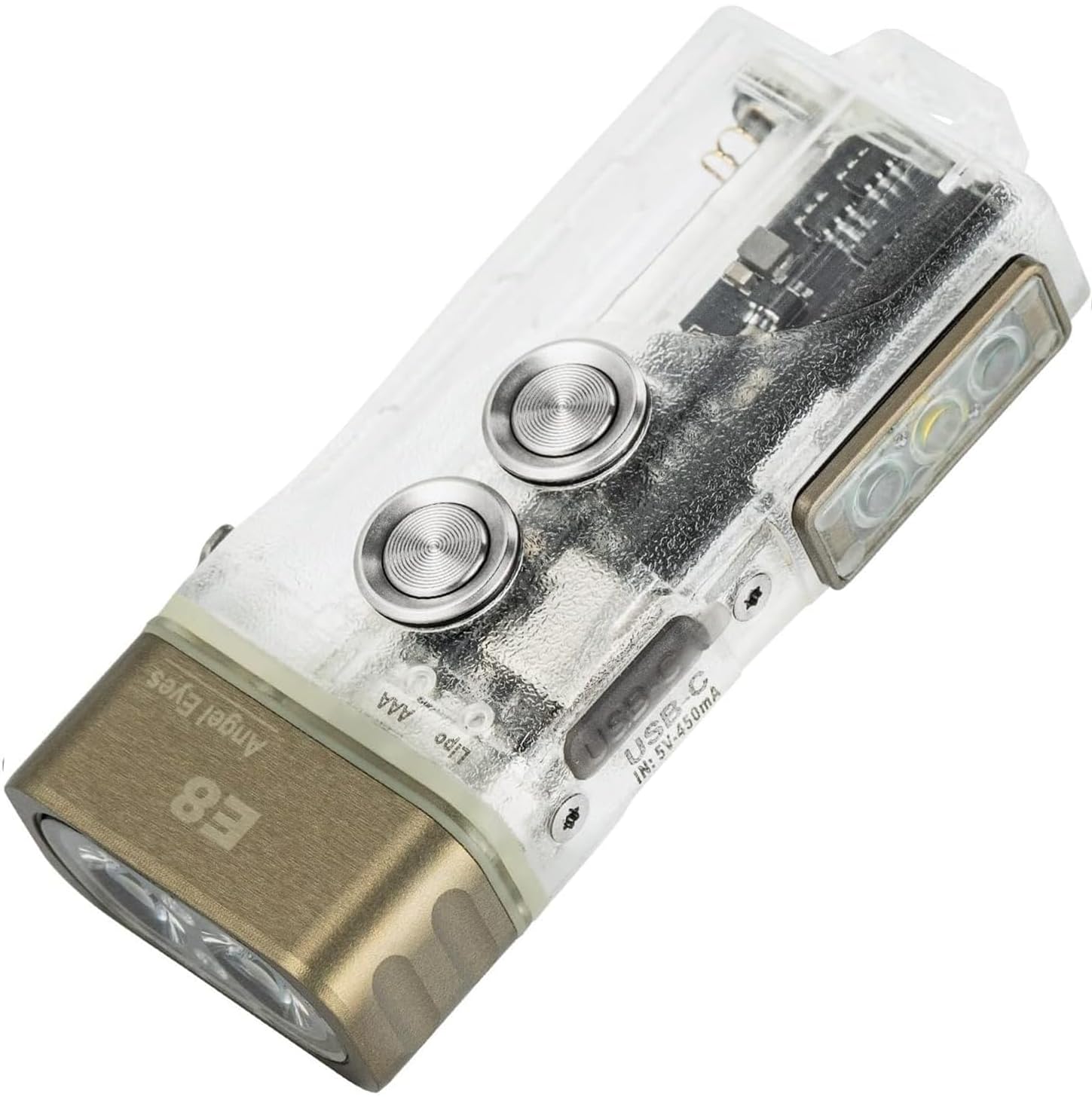 700LM Rechargeable Waterproof EDC Keychain Flashlight
