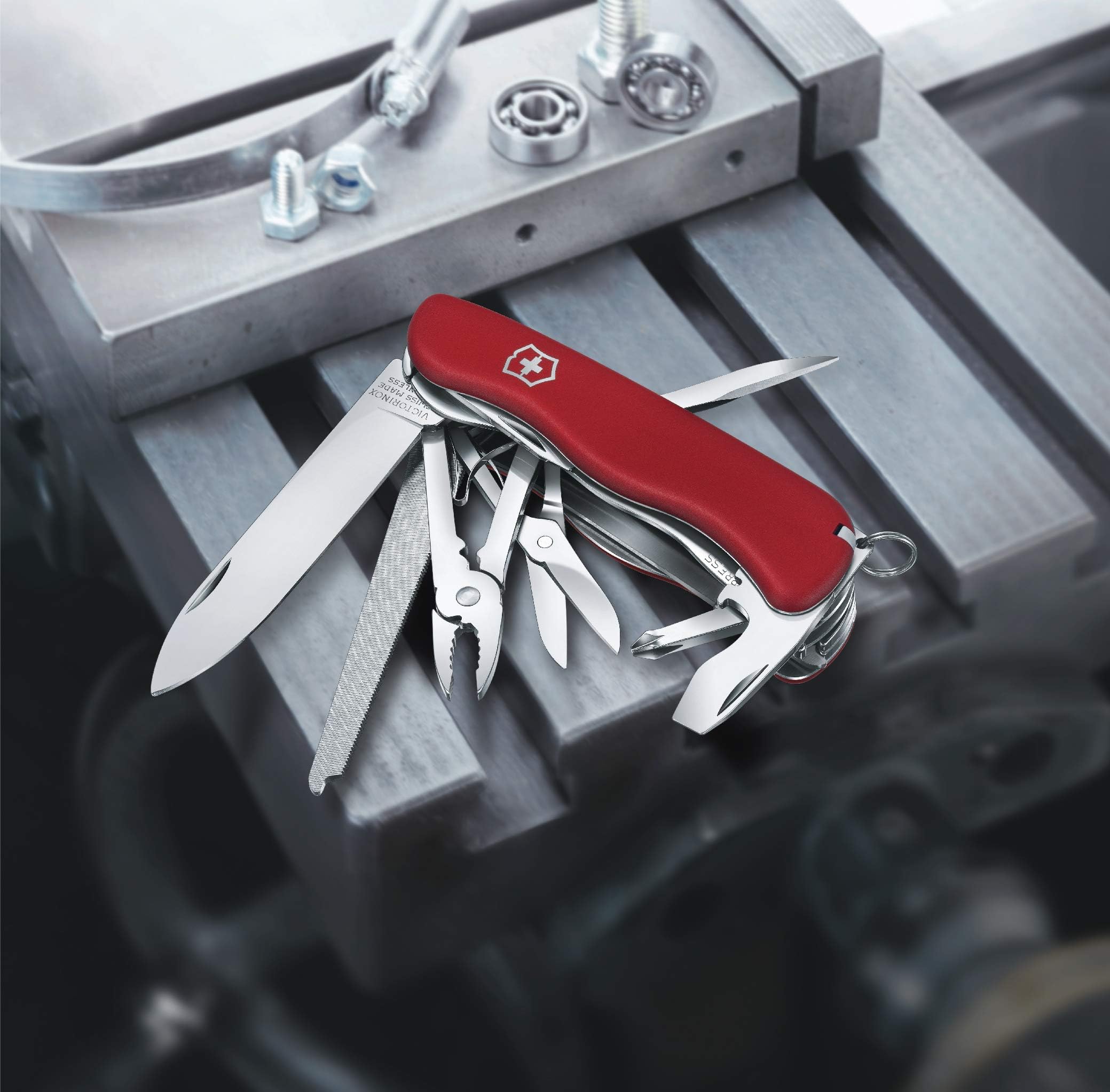 Swiss Multi-Tool Pocket Knife with Pliers & Metal Saw