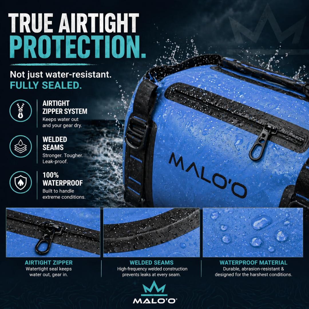 Waterproof Submersible Duffel Dry Bag with Watertight Zipper