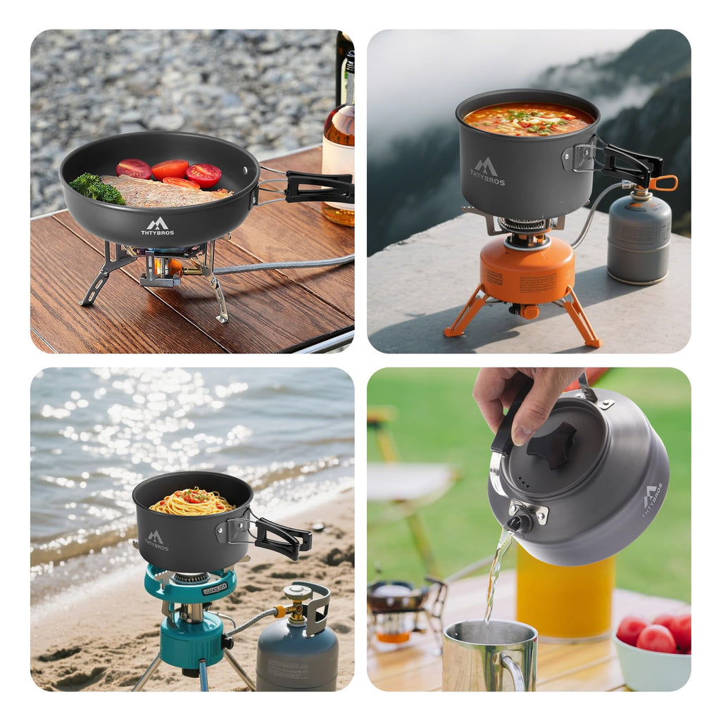 27-Piece Portable Camping Cookware Set for 2–4 People