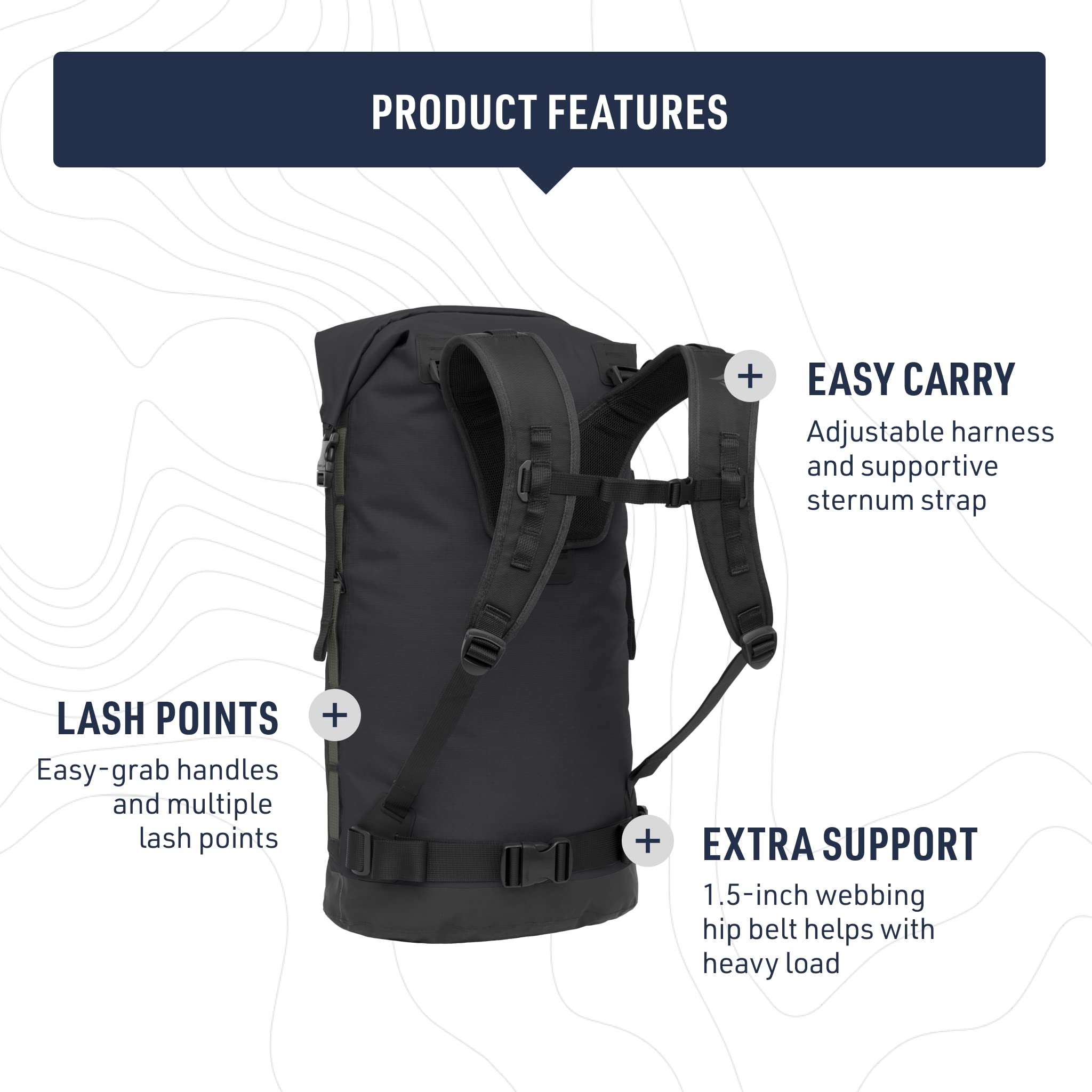 Sea to Summit Big River Dry Backpack with Adjustable Harness