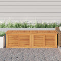 Teak Wood Outdoor Garden Storage Box – Weather-Resistant