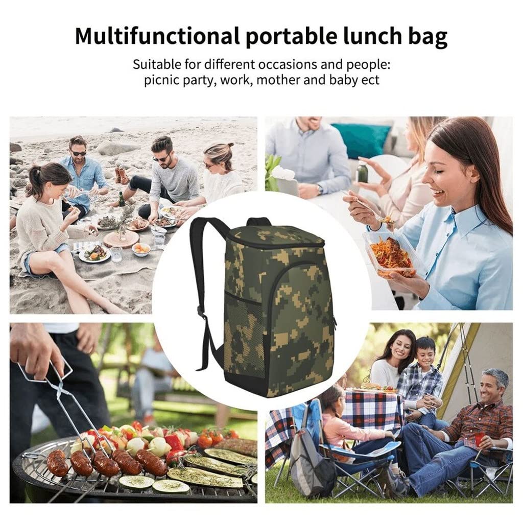 45-Can Insulated Camouflage Cooler Backpack
