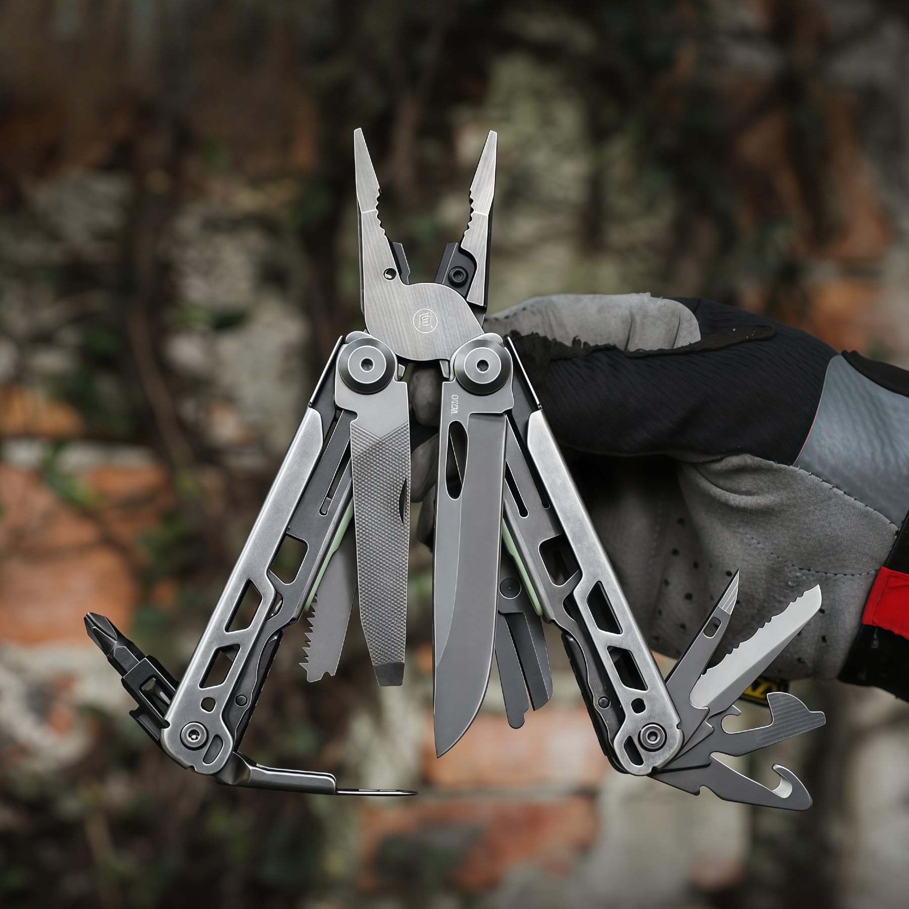 26-in-1 Lightweight Multi-Tool Pliers with Safety Lock – Black