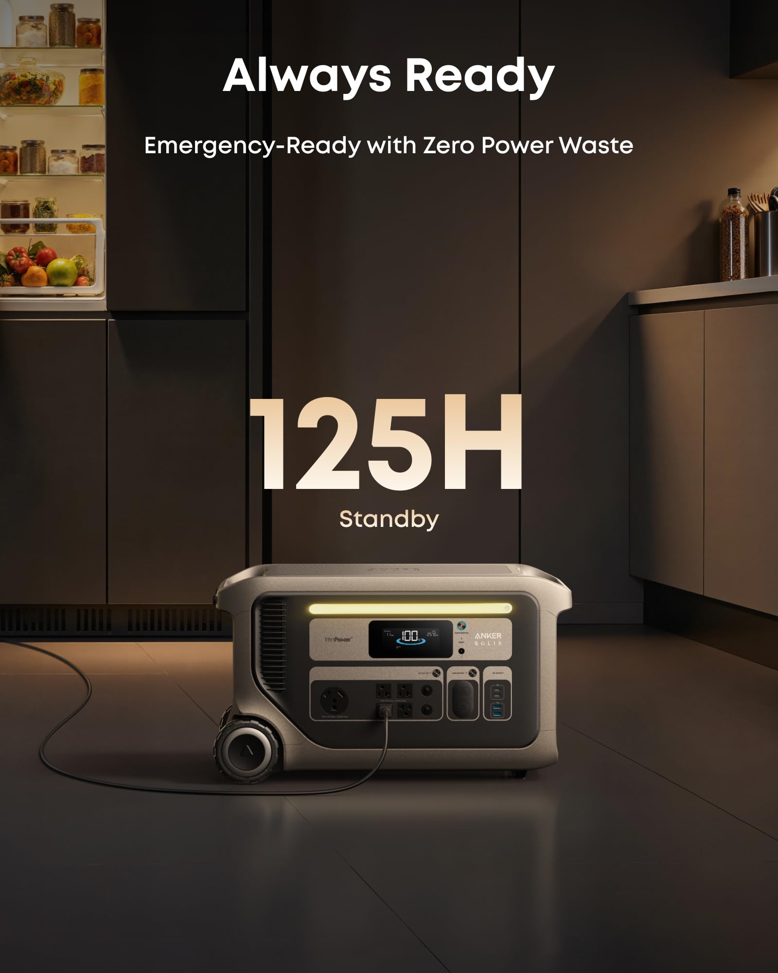 3072Wh Portable Power Station – 6000W, Expandable to 24kWh