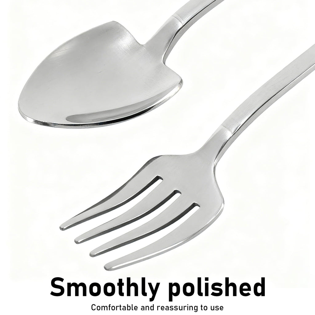 2-Piece 304 Stainless Steel Spoon & Fork Set