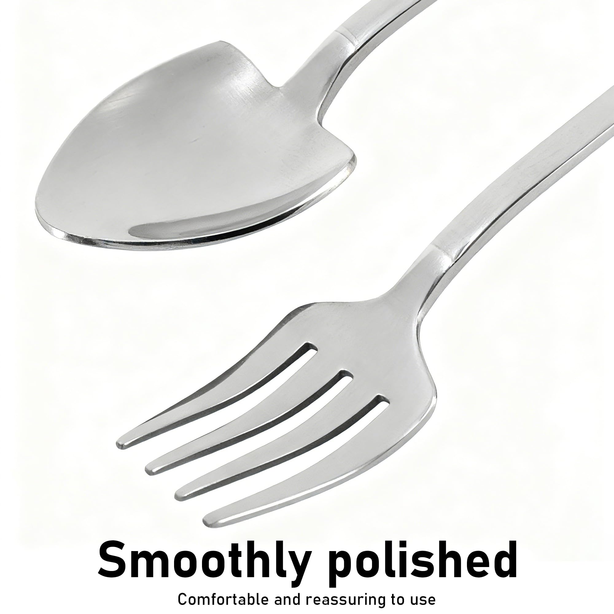 2-Piece 304 Stainless Steel Spoon & Fork Set