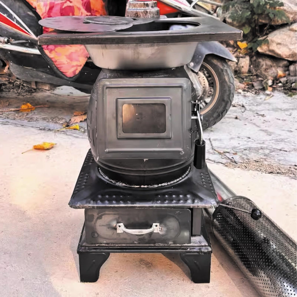 Portable Cast Iron Wood Burning Camping Stove