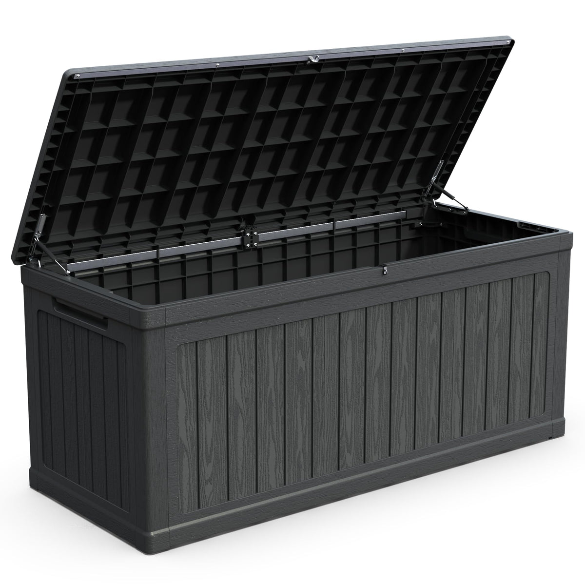 260-Gallon XXL Waterproof Outdoor Storage Deck Box – Black