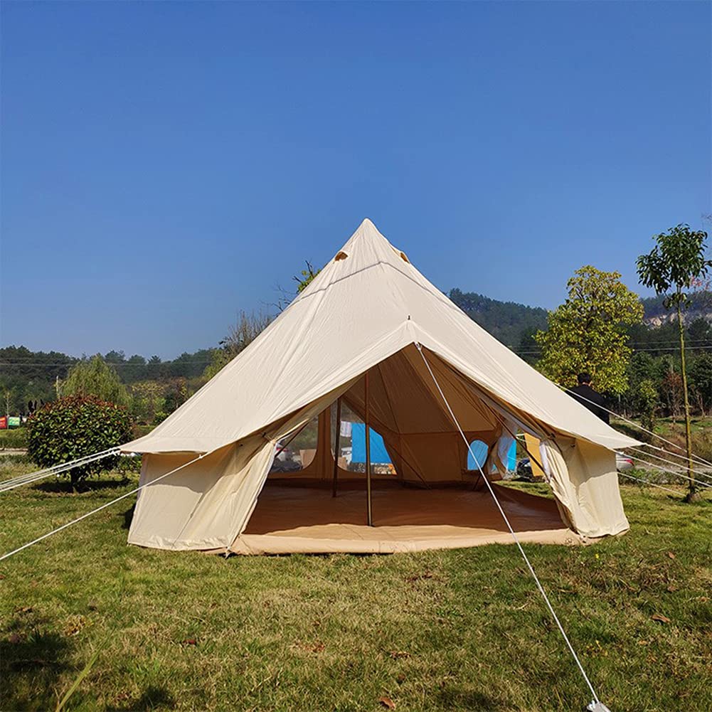 Canvas Mongolian Yurt Bell Tent 6M – 4-Season Green