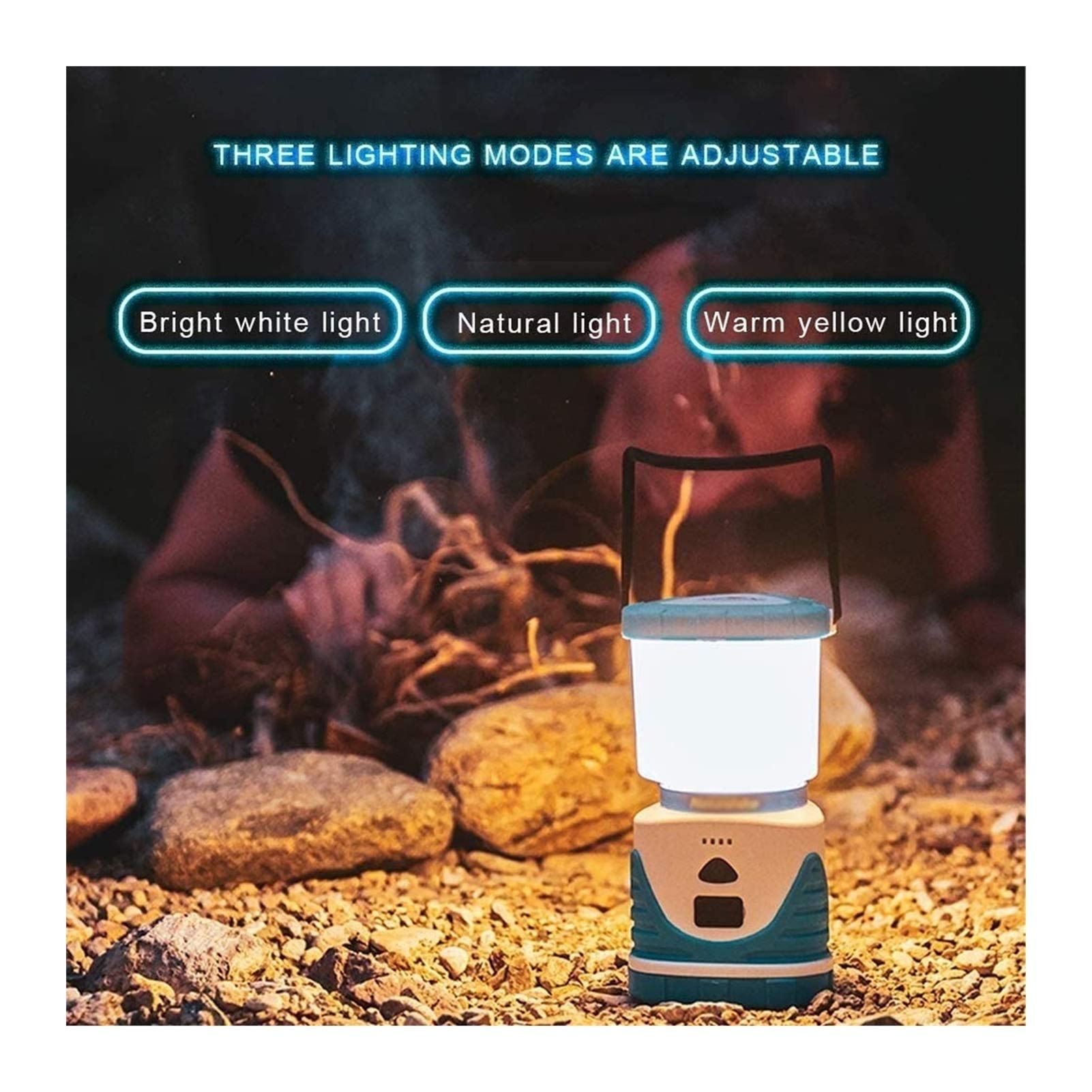 300LM Waterproof LED Camping Lantern – 3 Light Modes
