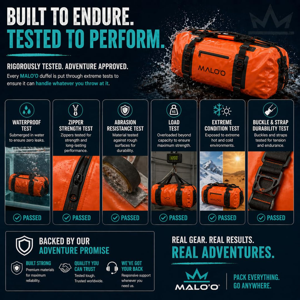 Waterproof Submersible Duffel Dry Bag with Watertight Zipper