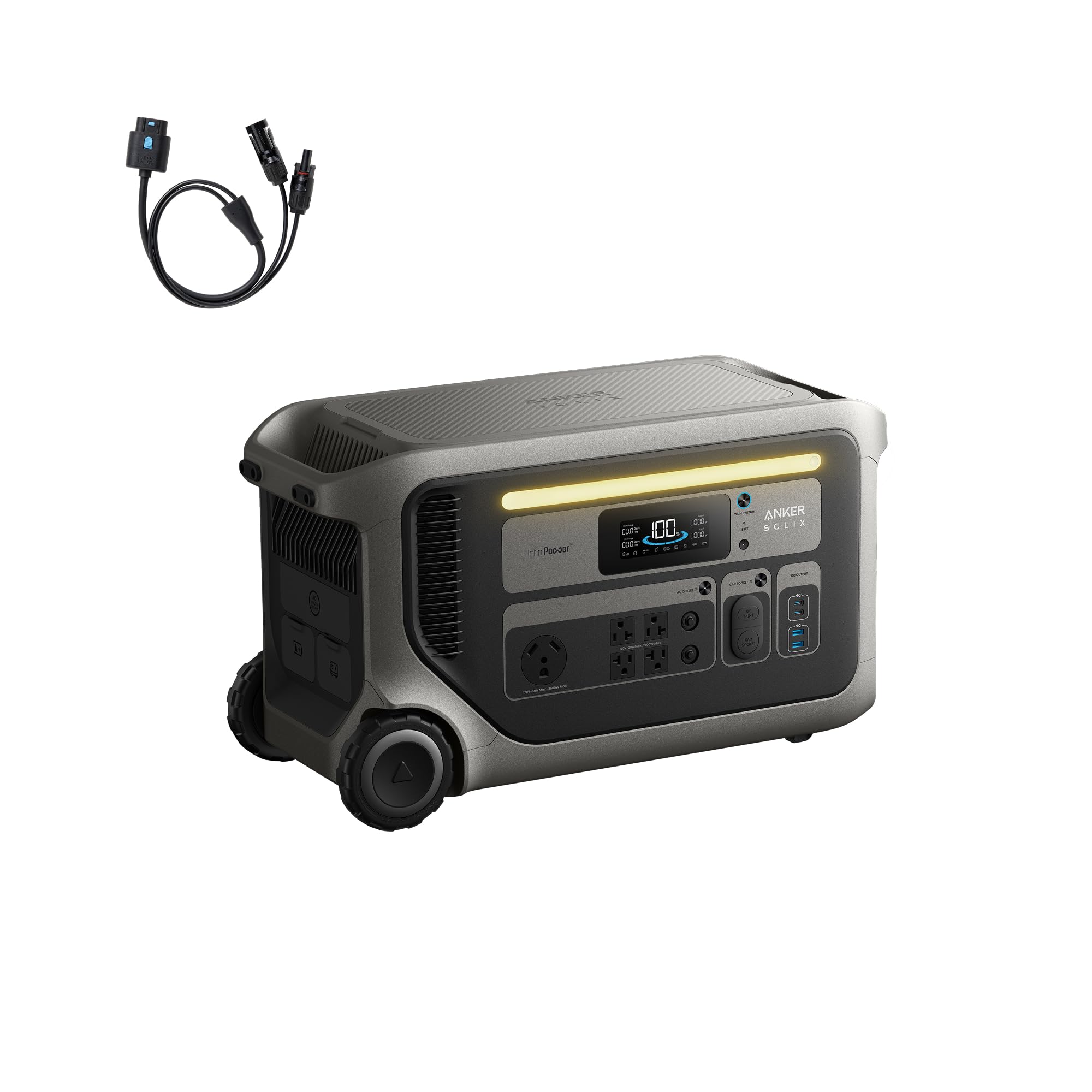 3072Wh Portable Power Station – 6000W, Expandable to 24kWh