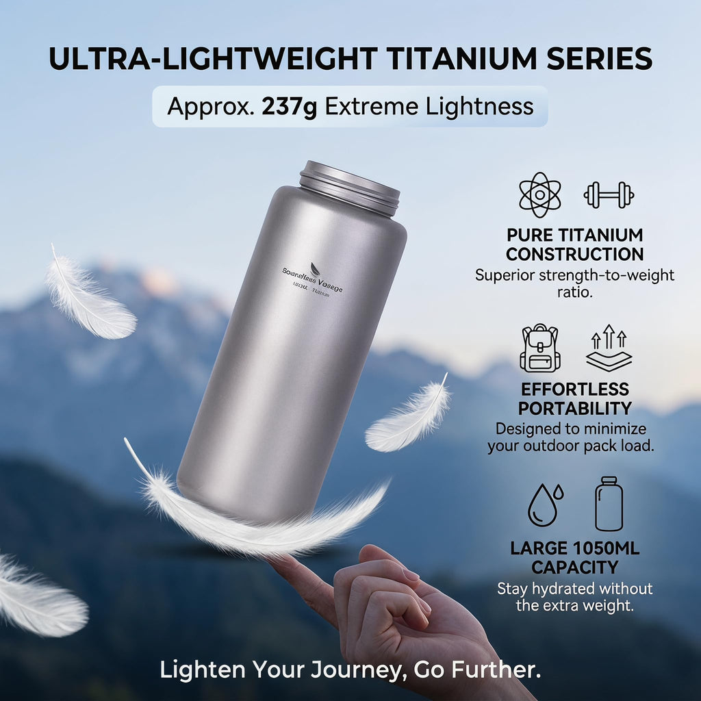 1050ml Ultralight Titanium Water Bottle – Leakproof