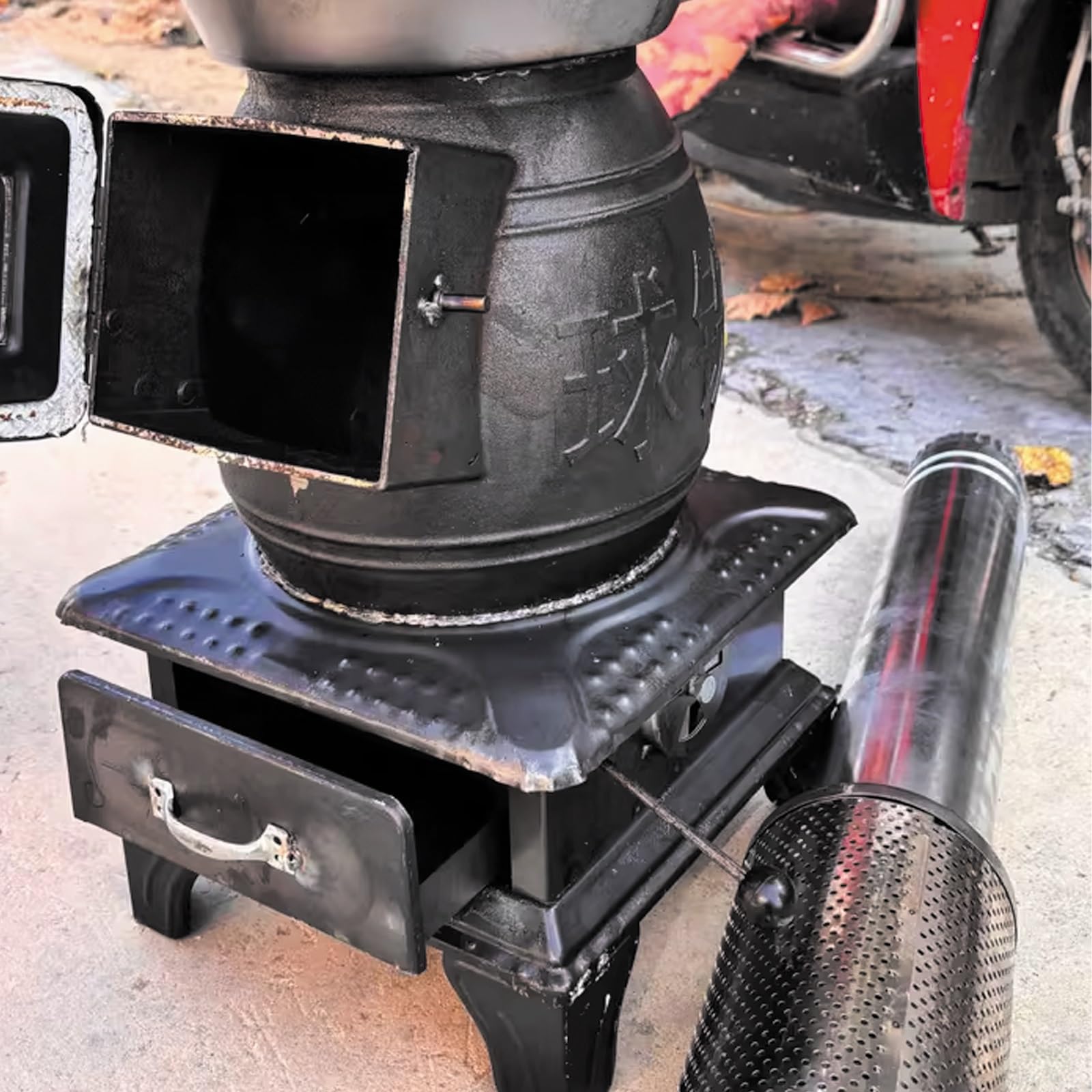 Portable Cast Iron Wood Burning Camping Stove