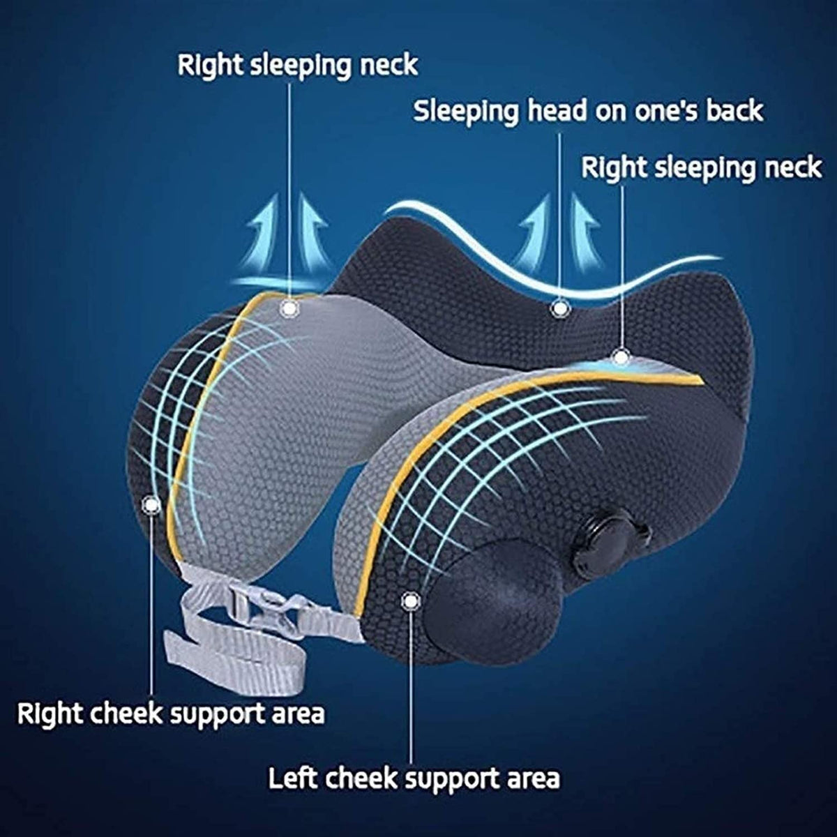 Inflatable Travel Neck Support Pillow