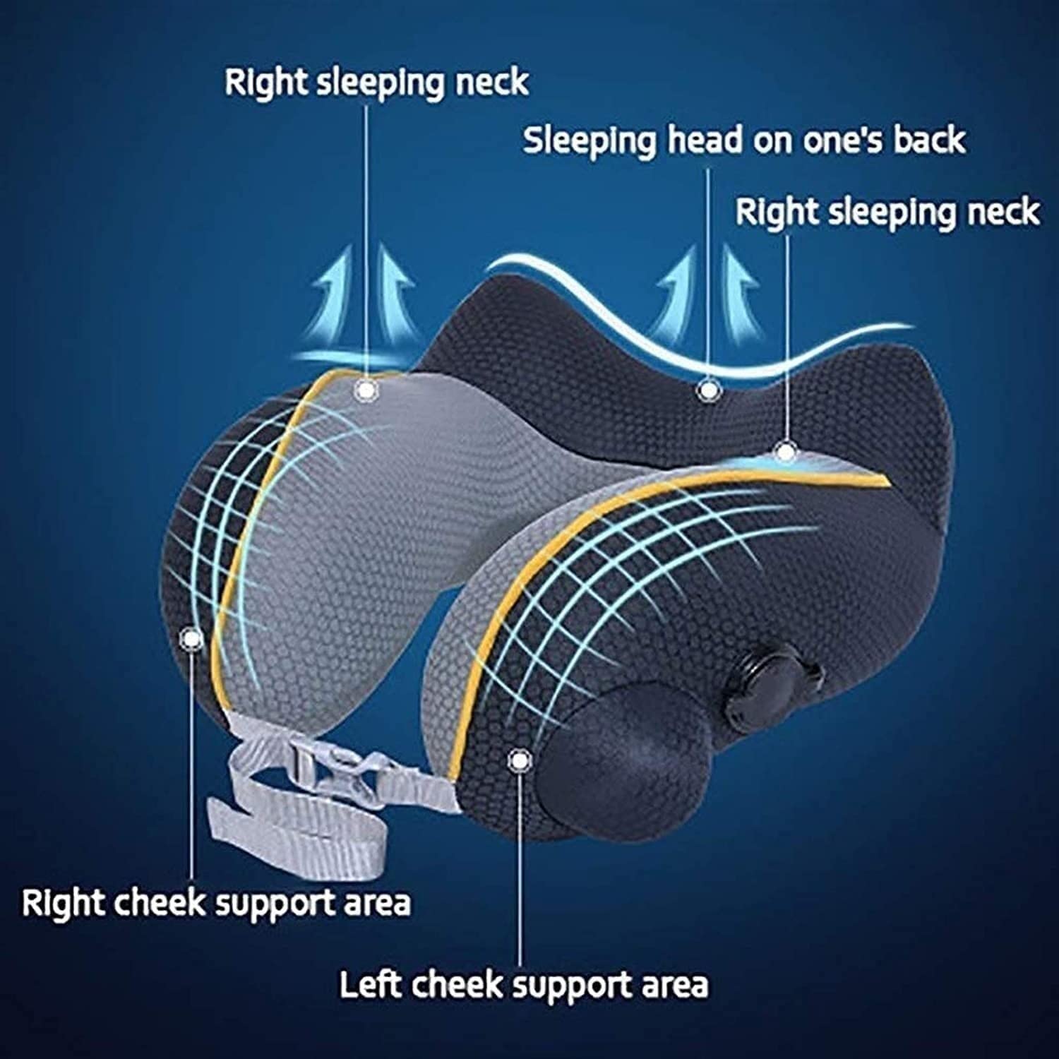 Inflatable Travel Neck Support Pillow
