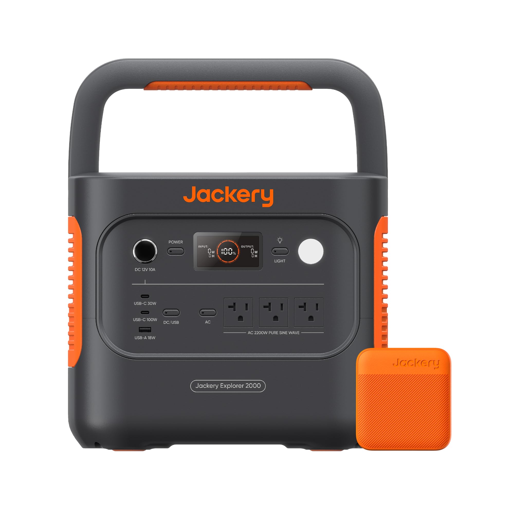 Jackery Explorer 2000 v2 Portable Power Station, 2042Wh LiFePO4 Home Backup Battery, 2200W AC Output