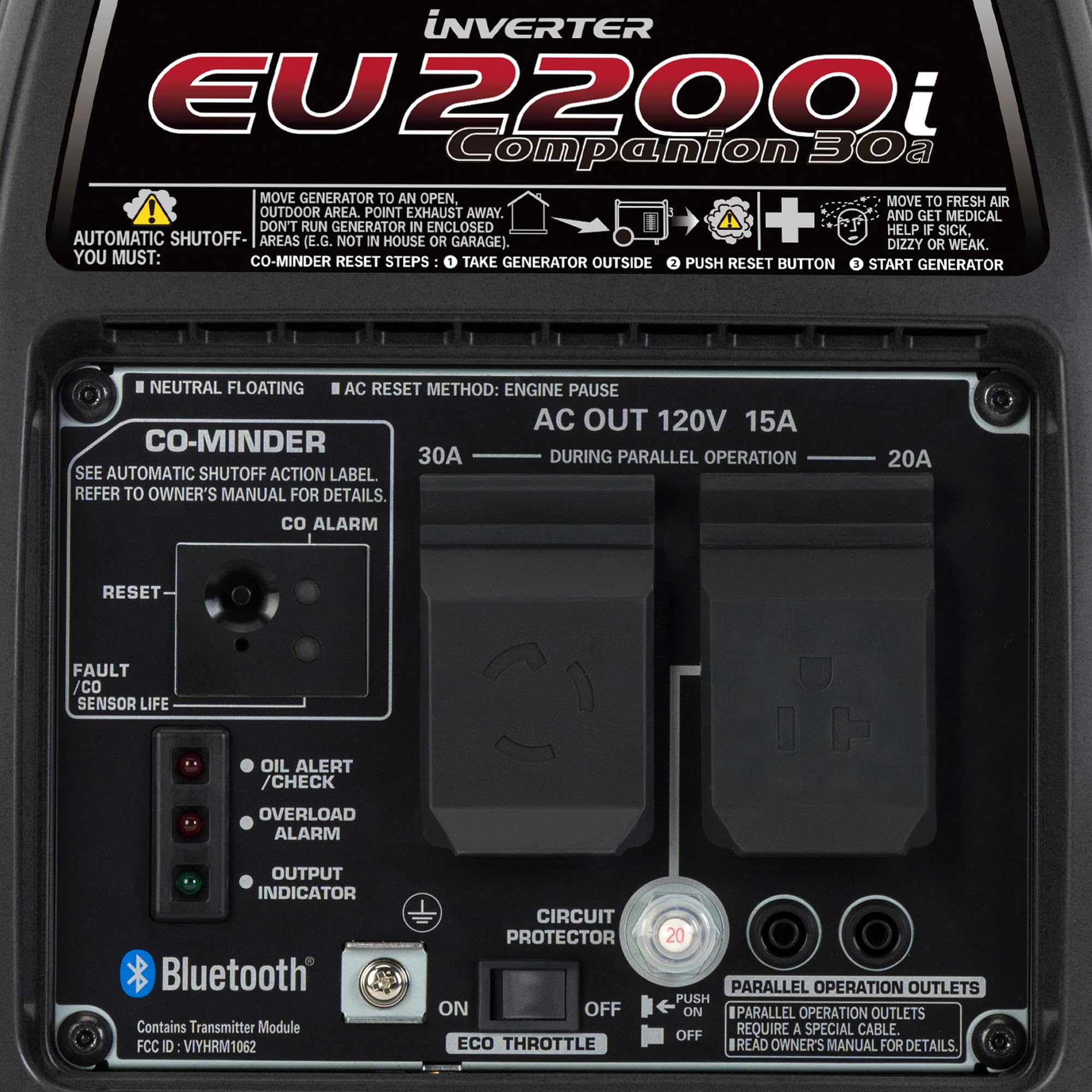 2200W Quiet Portable Inverter Generator for Camping & RVs