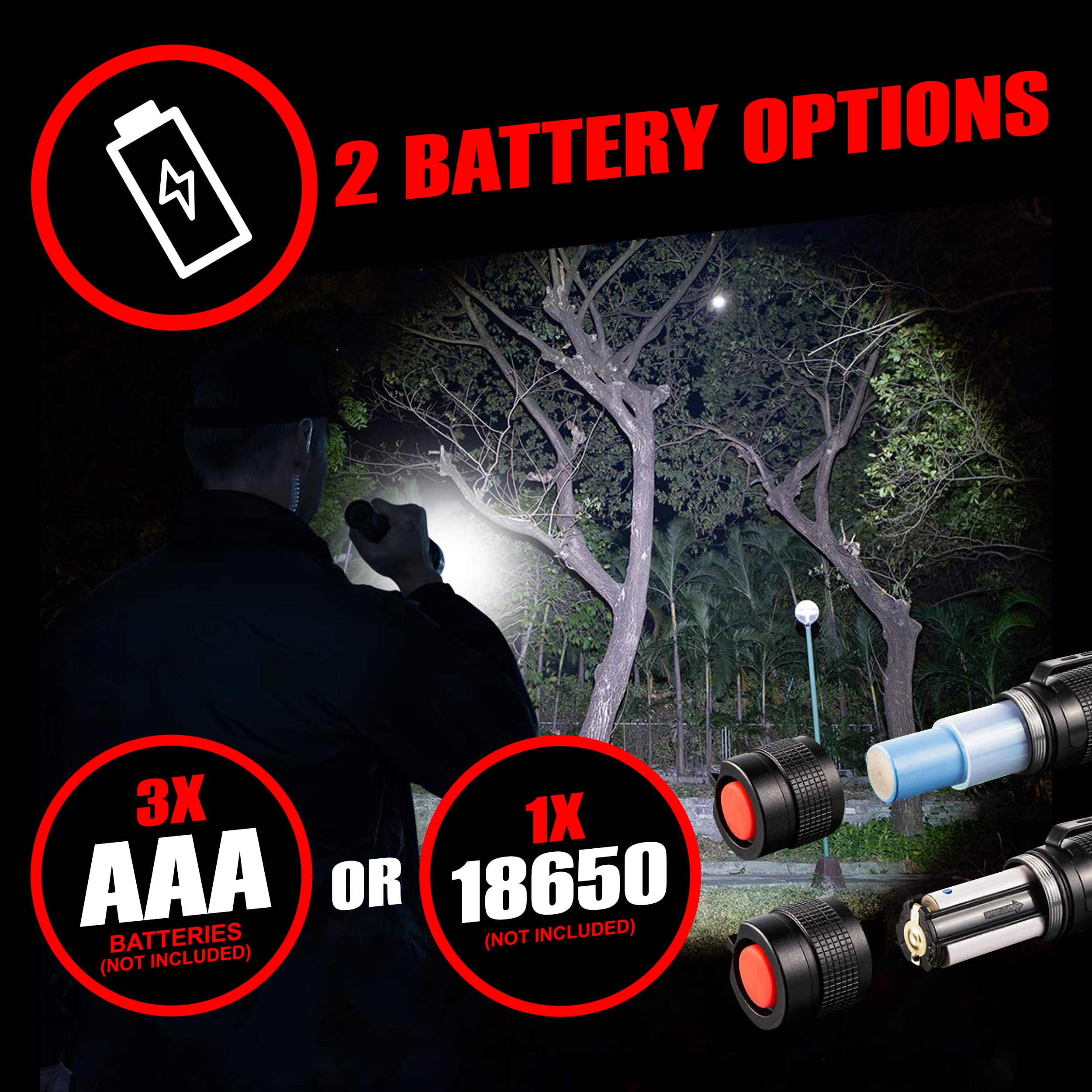 GearLight LED Tactical Flashlights High Lumens