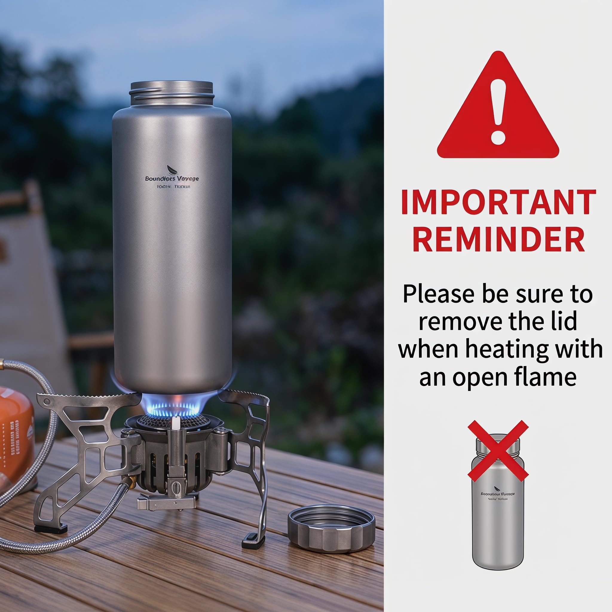 1050ml Ultralight Titanium Water Bottle – Leakproof