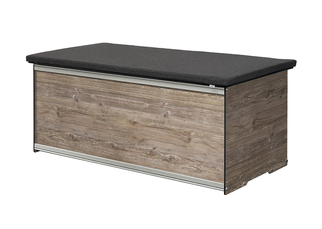 120-Gallon Waterproof Outdoor Deck Box with Seat Cushion