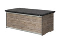 120-Gallon Waterproof Outdoor Deck Box with Seat Cushion