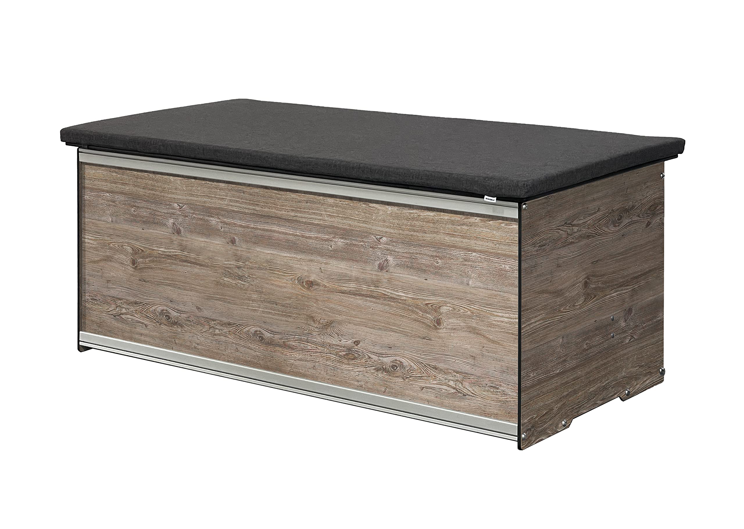 120-Gallon Waterproof Outdoor Deck Box with Seat Cushion