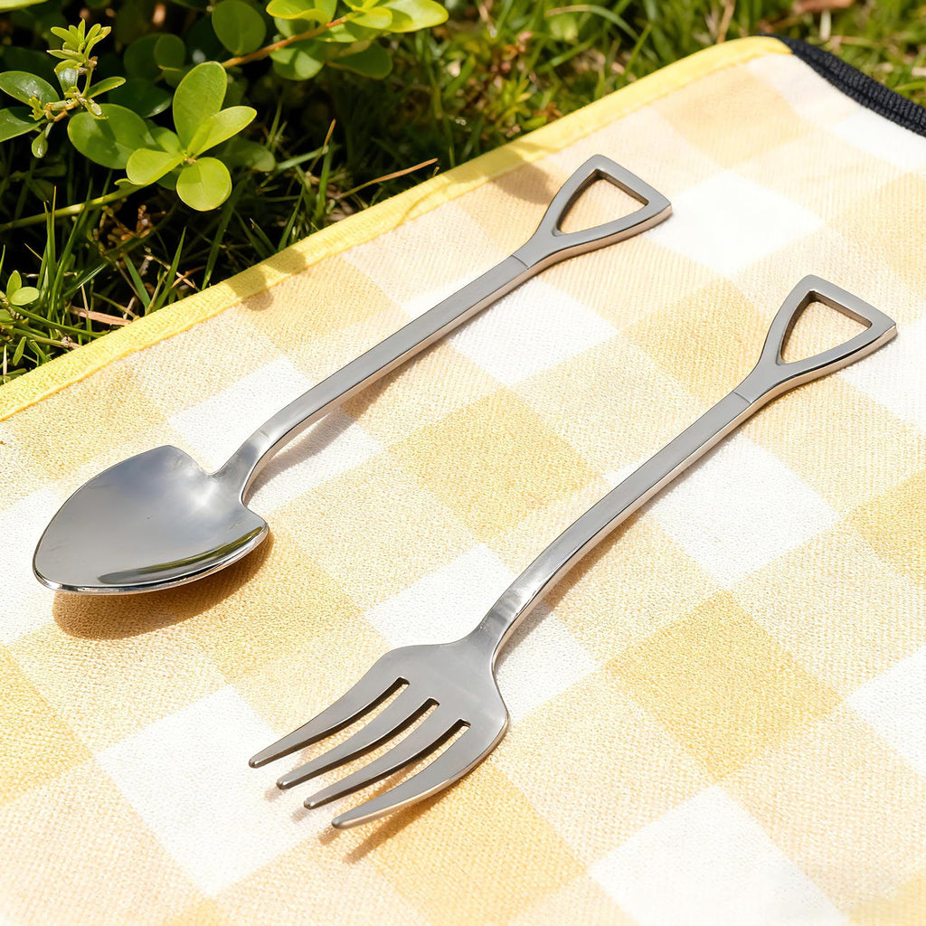 2-Piece 304 Stainless Steel Spoon & Fork Set