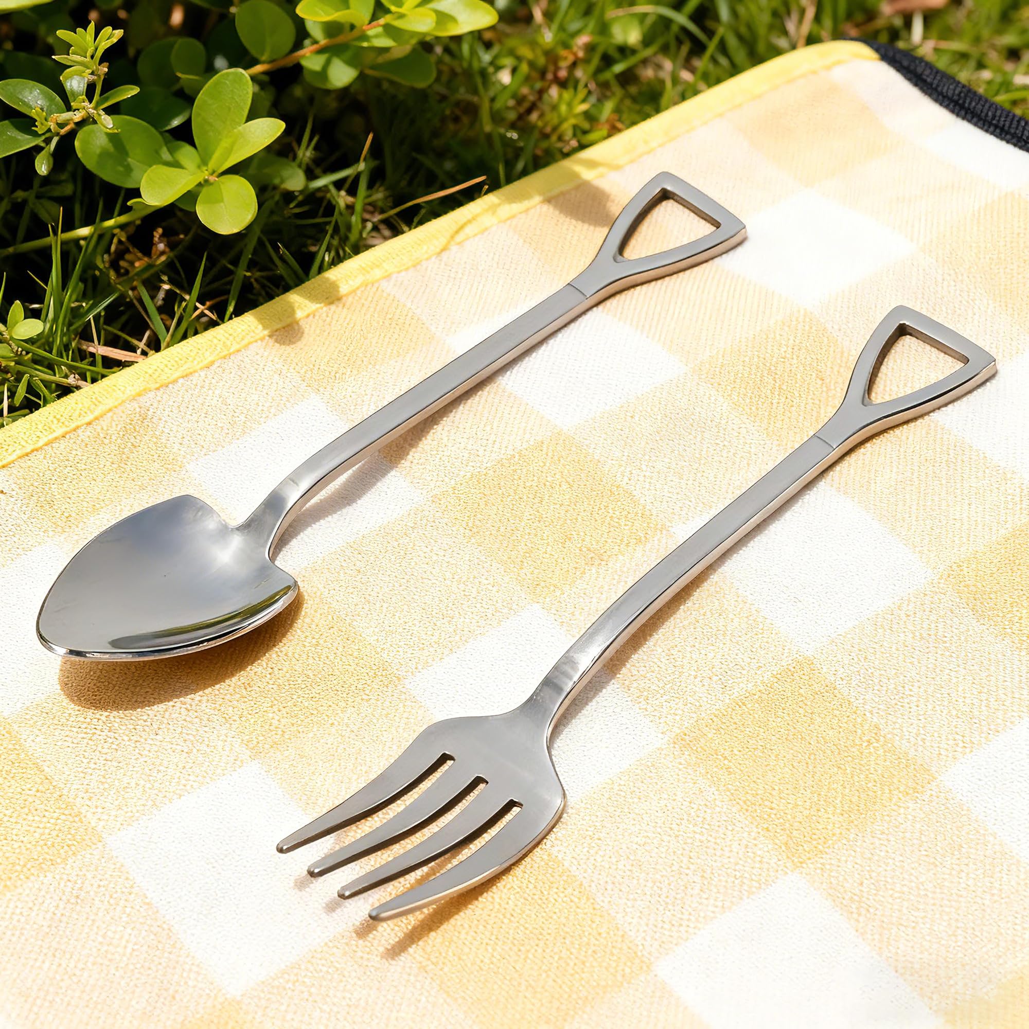 2-Piece 304 Stainless Steel Spoon & Fork Set