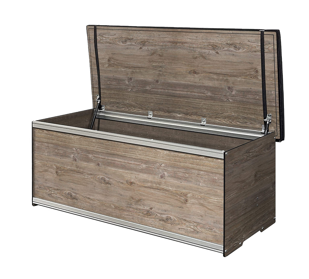 120-Gallon Waterproof Outdoor Deck Box with Seat Cushion