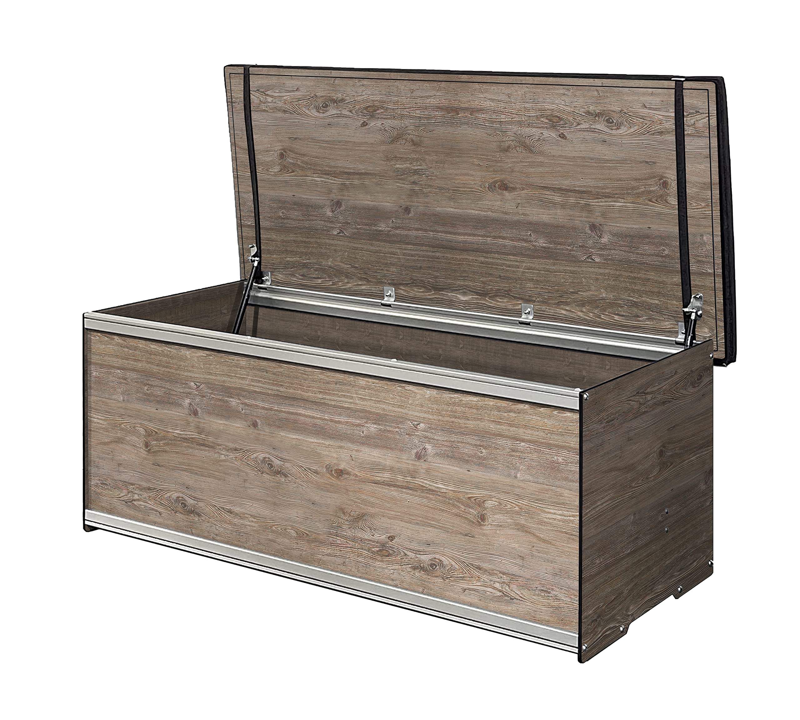120-Gallon Waterproof Outdoor Deck Box with Seat Cushion