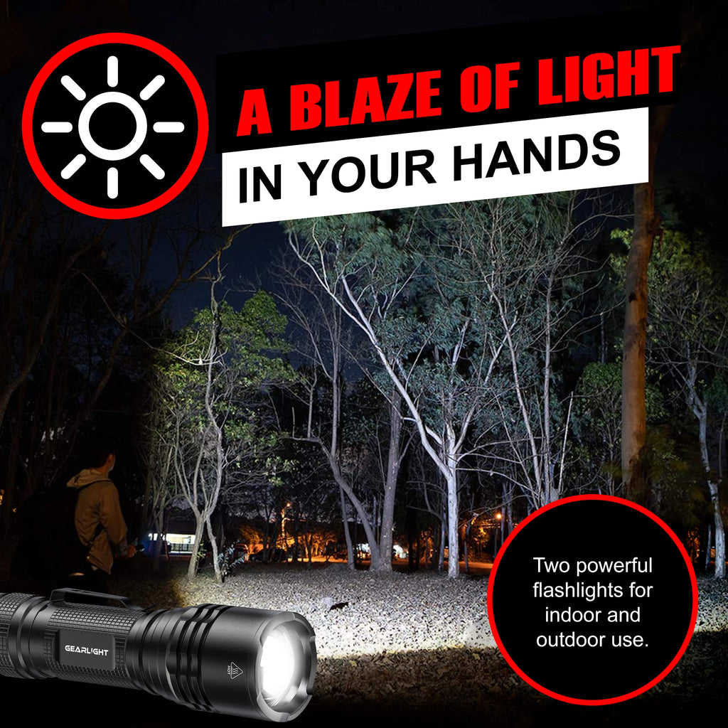 GearLight LED Tactical Flashlights High Lumens