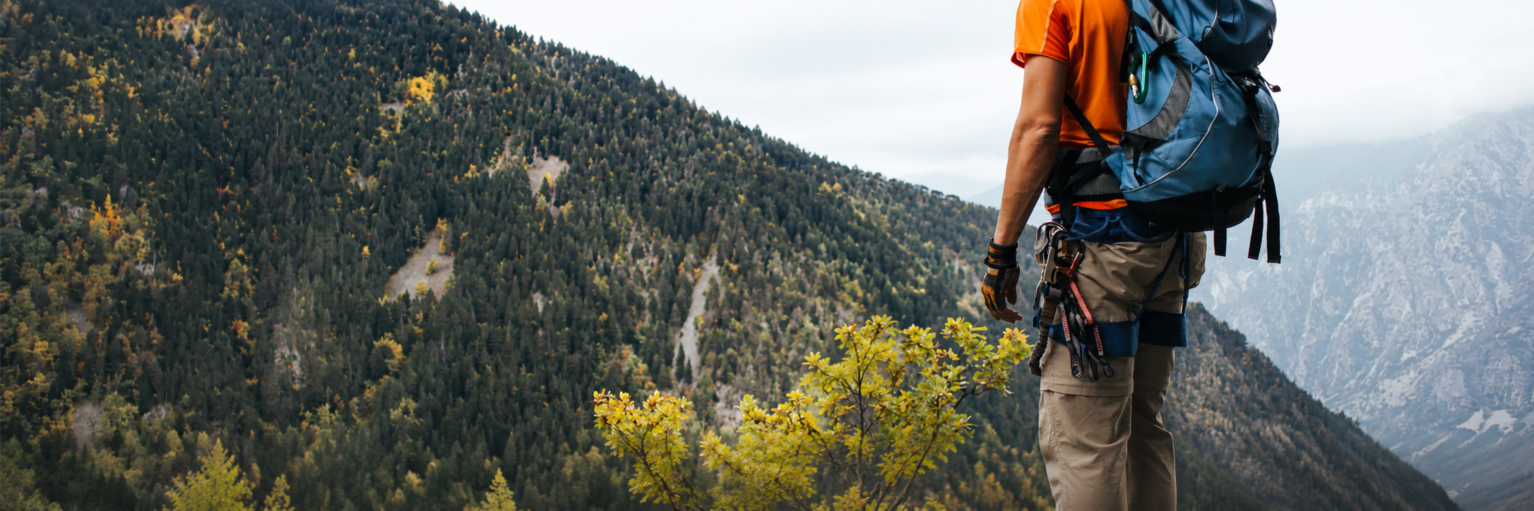 Outdoor hiking landscape